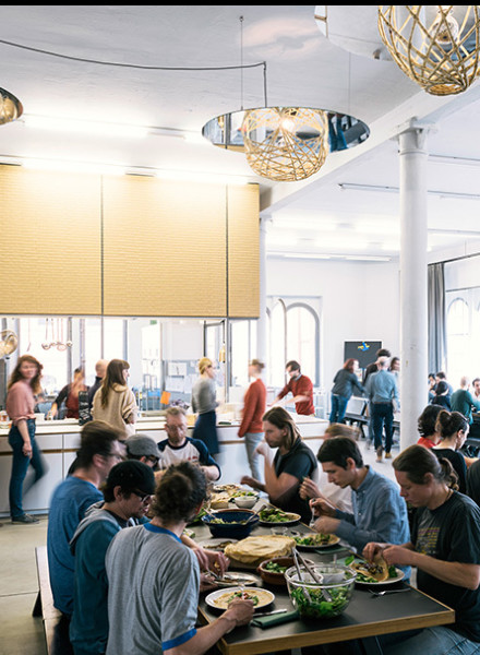 For SALON magazine, photographer Wolfgang STAHR c/o NERGER M&O visits artist Olafur Eliasson for lunch in his Berlin atelier