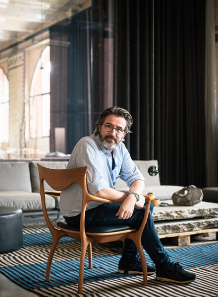 For SALON magazine, photographer Wolfgang STAHR c/o NERGER M&O visits artist Olafur Eliasson for lunch in his Berlin atelier