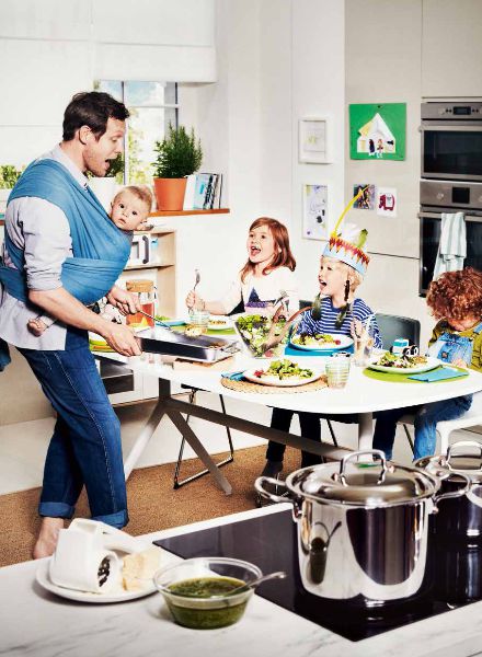 #OPENKITCHEN : Cooking together is lots of fun - Cecil ARP photographs Swiss IKEA campaign for Wirz Advertising