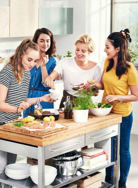 #OPENKITCHEN : Cooking together is lots of fun - Cecil ARP photographs Swiss IKEA campaign for Wirz Advertising