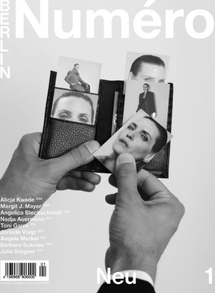 Superstar Nadja AUERMANN c/o VIVA MODELS Berlin in chic vest pocket format - appearing on the cover of NEW NUMÉRO Berlin #1