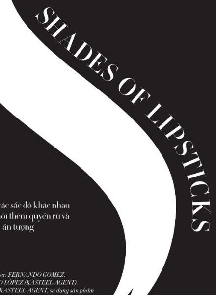 Model Karolina c/o EAST WEST MODELS presents you 'Shades of Lipstick' in HARPER'S BAZAAR Vietnam; we have three motifs for you on GoSee