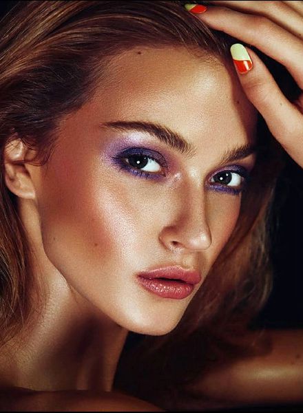 'Laid Bare' - model Victoria PLUM c/o LOUISA MODELS in ELLE Indonesia, the beauty shots were taken by photographer Albert Wolf