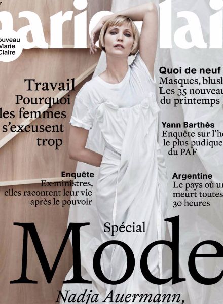 Die Stars der 90 in der neuen MARIE CLAIRE France März 2017, angeführt von Top Nadja AUERMANN c/o VIVA MODELS BERLIN, Fotos Van Mossevelde+N