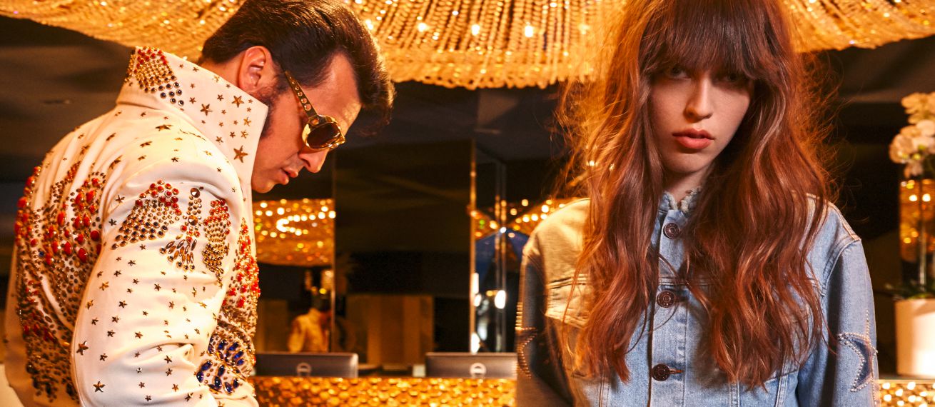Lise Anne Marsal photographs a 'Melvis' special for French GALA at the Lido Cabaret in Paris with a hint of glam from Las Vegas