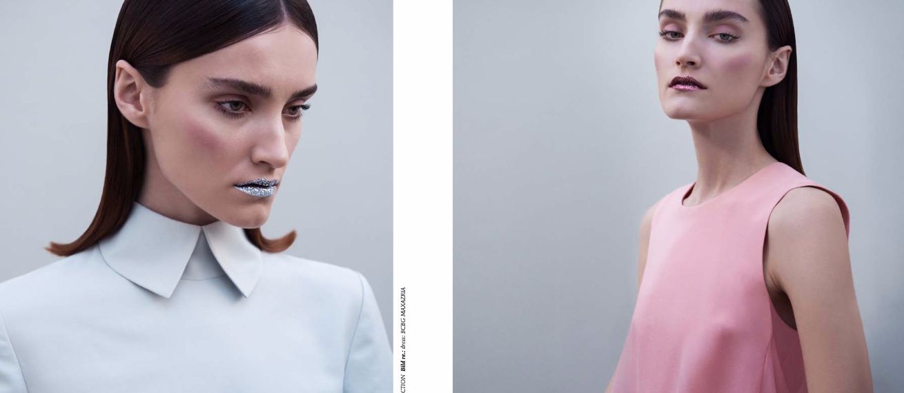 'Frozen Lips' mit Model Model Roksana Chrzastowska im COCOON Magazin - Fashion Direction & Styling Brigitte Margareta WILHELM