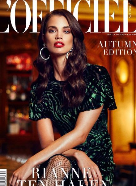 GoSee Nachtrag : Drei Cover für die L'OFFICIEL Australia Herbst 16 Edition mit Top Model Rianne TEN HAKEN c/o LOUISA MODELS, Fotos Andres Matallana