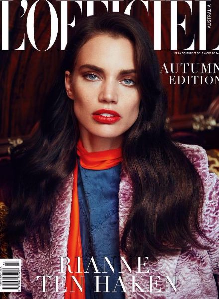 GoSee Nachtrag : Drei Cover für die L'OFFICIEL Australia Herbst 16 Edition mit Top Model Rianne TEN HAKEN c/o LOUISA MODELS, Fotos Andres Matallana