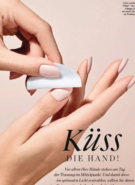 'Küss die Hand!' – Hand Editorial & Maniküre Tipps in der ELLE Hochzeit, sinnlich festgehalten von Beautyfotografin CARINA JAHN