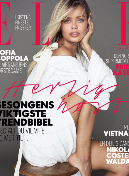 ASA TALLGARD fotografierte das norwegische Model Frida AASEN für die Coverstrecke der ELLE NORWAY September 2017