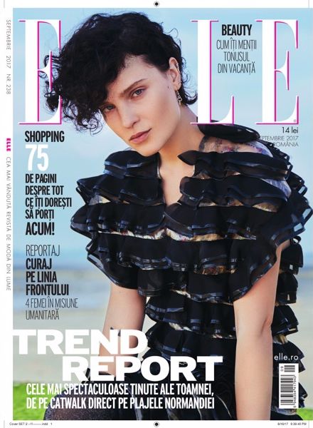 'Trend Report' und 'Temple du Lac' – zwei High-End-Coverstrecken für die ELLE Romania mit Hair & Make-up vom Feinsten von Thomas LORENZ c/o LES ARTISTS BY JOSEF STOCKINGER, Fotos Dan Beleiu