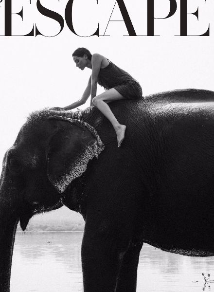 Safari spread 'The Escape' in HARPER’S BAZAAR Interiors with LOUISA MODEL Monic PEREZ in the lead role; we have three photos by Sam Robles for you on GoSee