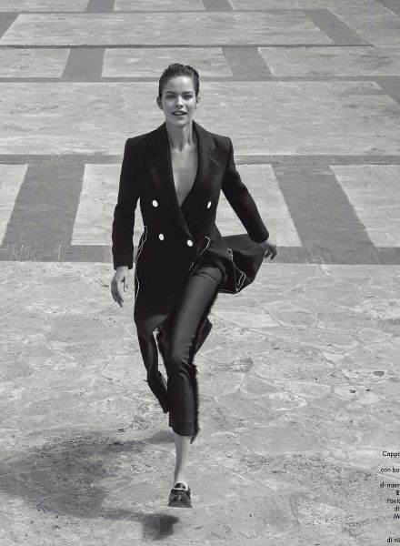 'Please, Smoke' – the spread about women smoking in VANITY FAIR Italy with EAST WEST model Alexandra HOCHGUERTEL, photos by Federico de Angelis