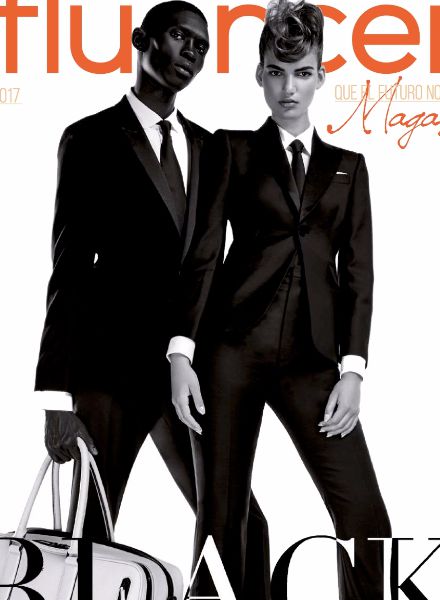 'Black is Black' – EAST WEST MODEL Laura S. c/o EAST WEST MODELS in der Coverstrecke des INFLUENCERS Magazins