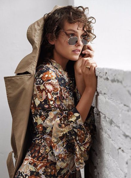 Fashion editorial in ELLE Poland starring LOUISA MODEL Julia S., with photos by Marcin Kempski