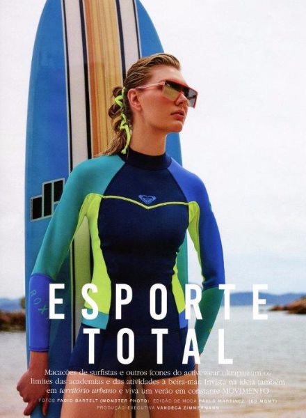 'Esporte Total' – impressively sporty fashion spread in MARIE CLAIRE Brazil November 17 featuring LOUISA MODEL Luana TEIFKE, photos: Fabio Bartelt