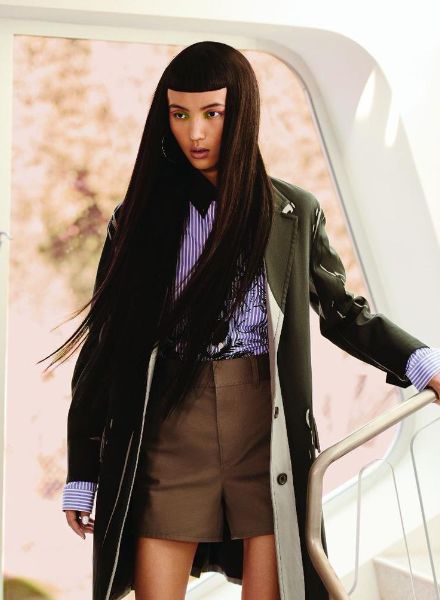'Perfection Stripes' in HARPER’S BAZAAR Serbia January 2018 with model Luping WANG c/o LOUISA MODELS, photos: Emilio G. Hernandez, Fashion Editor/Stylist: DaVian Lain