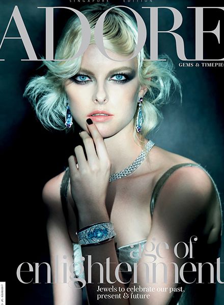 'Portrait of a Lady' – model VERA c/o LOUISA MODELS brightens up ADORE magazine; we have three motifs by Joel Low for you on GoSee