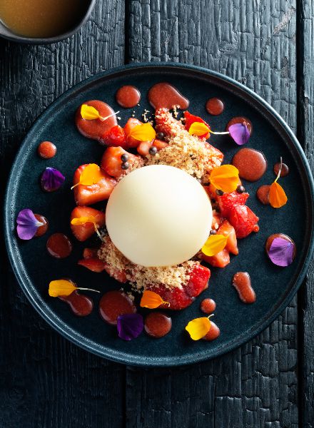 Back in black - appetizing creations in KING magazine – photographed by Philip KARLBERG c/o AGENT MOLLY & Co