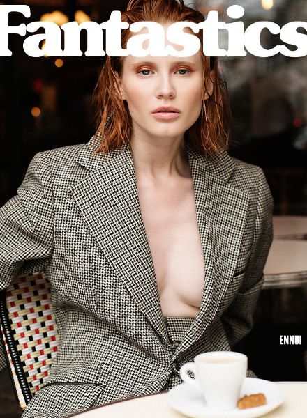 'Paris Languor' - the fashion editorial in FANTASTICS magazine with Anna NAZARETSKAIA c/o LOUISA MODELS is "full of stylish ennui"... shot by Francois Berthier, styling: Karen Perez