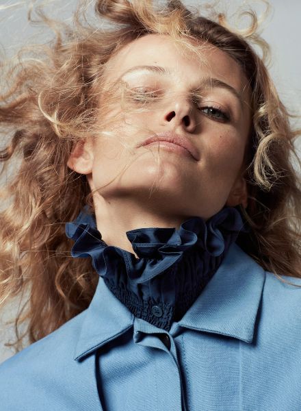 Fashion editorial with top model Edita Vilkeviciute in ELLE France March 2018, photos by Andreas ÖHLUND & Maria THERESE c/o LUNDLUND