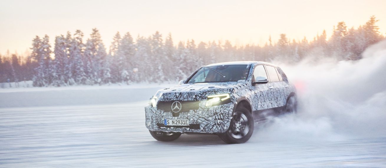 Mit dem Mercedes EQC zum Wintertest in Lappland, Schweden - zwei erste Motive von Jens RÜSSMANN c/o DOUBLE T für Euch auf GoSee