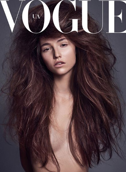 Big Hair Story in der VOGUE Ukraine - Hair & Makeup Sonja SHENOUDA c/o BIGOUDI , Fotos Dan Carabas