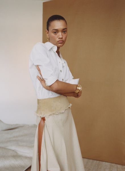 Spring 18 Looks in dem  WSJ-Editorial Mai '18 featuring Model Lameka Fox - Fotos Benjamin VNUK c/o LUNDLUND, Styling Laura Stoloff