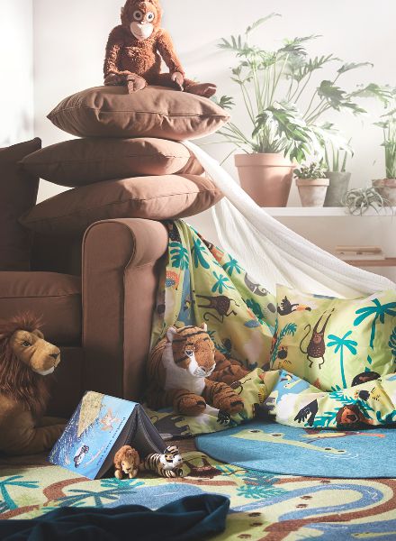 DJUNGELSKOG - jungle scenes and wild animals for IKEA, designed by EDHOLM ULLENIUS c/o AGENT MOLLY & CO