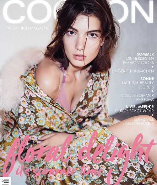 'Mixing Up' – COCOON magazine cover spread with LIDA FREUDENREICH c/o BRODYBOOKINGS