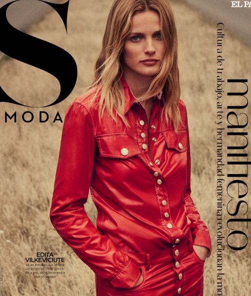 Edita Vilkeviciute in der Coverstory des S MODA Magazins mit Hair & Make-up von Gabrielle THEURER c/o BASICS Berlin
