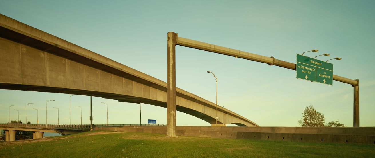 The 'Arthur Laing Bridge' – Janik Gensheimer's version of the Vancouver tourist attraction now available in his GoSeeSHOP for editorials, campaigns or as an art print