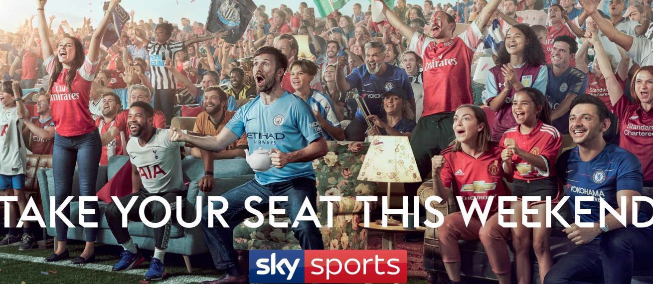 'Take your seat this weekend' and feel it all - the SKY Sports campaign motif by Finlay MACKAY c/o MAKING PICTURES takes you directly to the edge of the action!