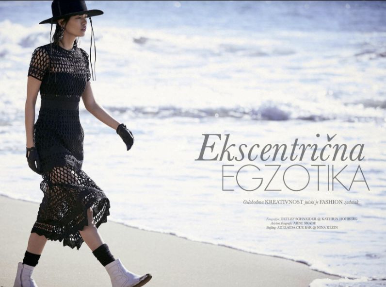 Beach fashion spread for ELLE Serbia, photographed by Detlef Schneider and post-produced by RETUSH Creative Retouching