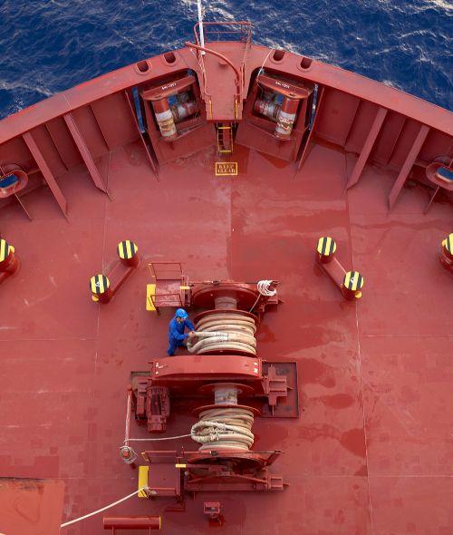 Lars BORGES c/o EMEIS DEUBEL documents life on board a cargo ship for HAPAG-LLOYD