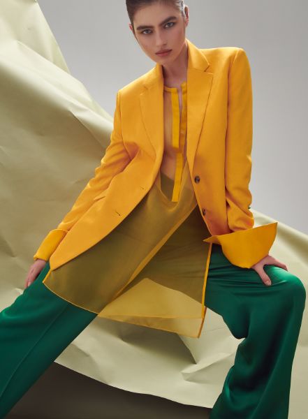 Model Nasty Zakharova in the cover story of German ELLE, photographed in Berlin by Andreas ORTNER