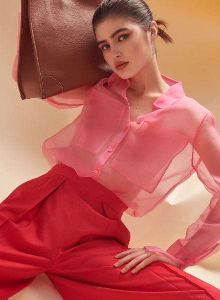 Model Nasty Zakharova in the cover story of German ELLE, photographed in Berlin by Andreas ORTNER
