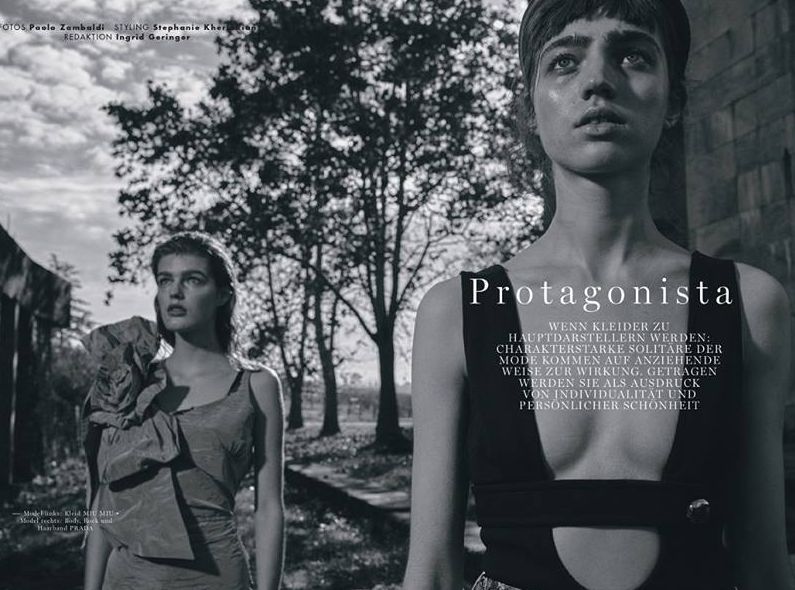 'Protagonista' - model Kate CIESIELSKA c/o VIVA MODELS Berlin presents you wonderful fashion in FLAIR GERMANY March 2019
