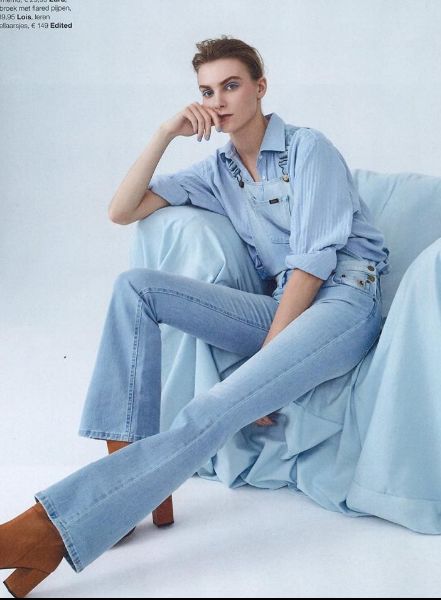 '101 IDEEEN' - Model Sofie BUYSE c/o VIVA MODELS Berlin in der XXL-Denim-Strecke der MARIE CLAIRE NL April 19, Fotos Katelijne Verbruggen