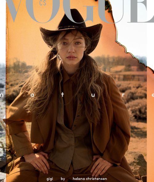 It was back to nature for VOGUE CZECHOSLOVAKIA May 2019 featuring supermodel Gigi Hadid - photos by Helena CHRISTENSEN c/o VISUALEYES ARTISTS