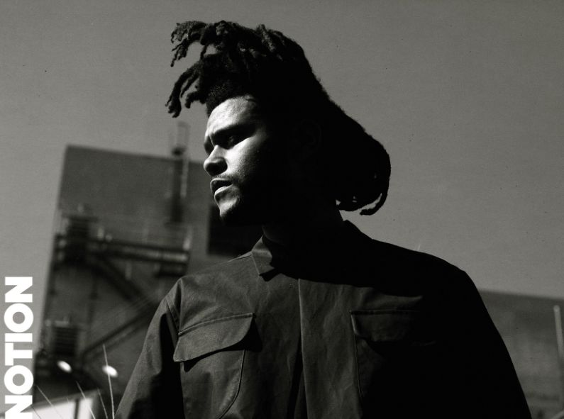 Helena CHRISTENSEN c/o VISUALEYES ARTISTS portraitiert den an und für sich medienscheuen Musiker THE WEEKND (#1-Album: Beauty Behind the Madness) für die 70te Ausgabe des NOTION Magazins Ende 2018