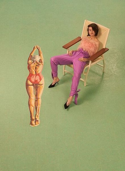 TONIC REPS : HUNGER magazine editorial as well as #iFeelGlamour with celebrity model and 'Made in Chelsea' newcomer Héloïse Agostinelli, plus 'The Pool' featuring model Sarah Forth; both spreads for GLAMOUR Italia
