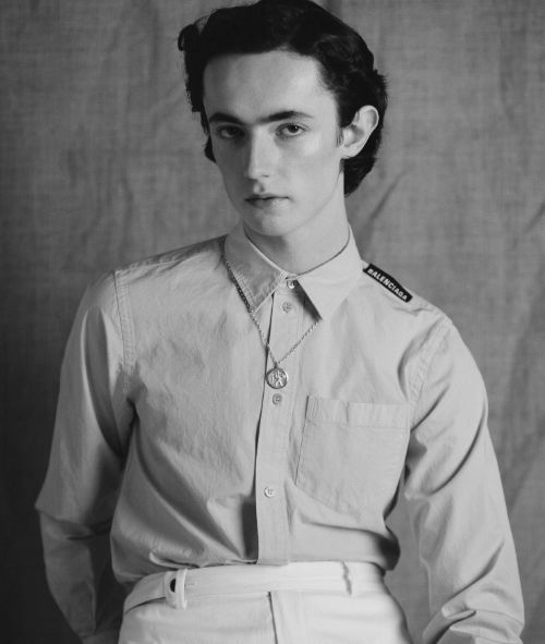 'DYLAN & DASHA', the editorial featuring male model Dylan Johnstone for HUNGER magazine May 2019 - photographed by Fenton BAILEY c/o TONIC REPS