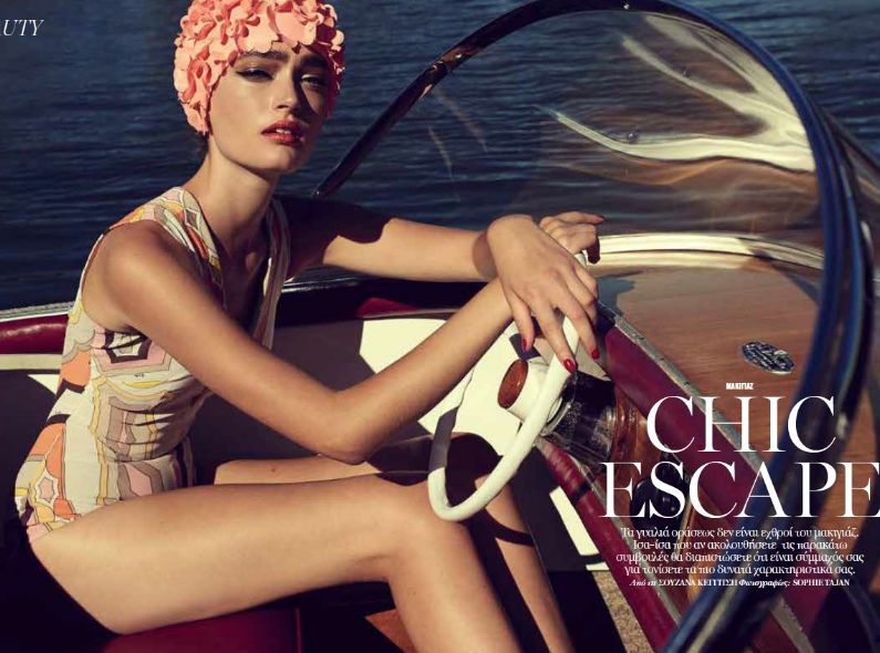 Roger Weber photographs 'Chic Escape' for MARIE CLAIRE Greece – hair & make-up by Anja EL SAWAF c/o LES ARTISTS by Josef Stockinger