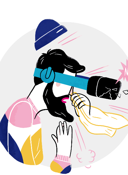 Illustrationen für EAMSP Informationskampagne zur Digitalisierung im deutschen Gesundheitswesen (Agentur Denkwerk) und KIPLING BAGS von VERONIKA KIENEKE c/o VISUALEYES ARTISTS