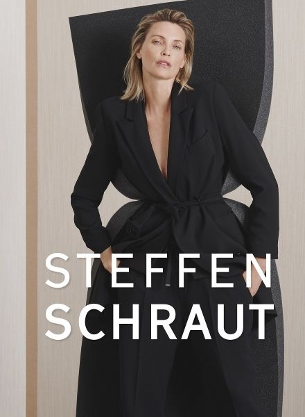Top model Nadja AUERMANN c/o VIVA MODELS BERLIN radiantly beautiful in the STEFFEN SCHRAUT F/W 2019 campaign