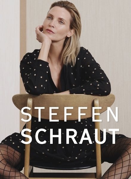 Top model Nadja AUERMANN c/o VIVA MODELS BERLIN radiantly beautiful in the STEFFEN SCHRAUT F/W 2019 campaign