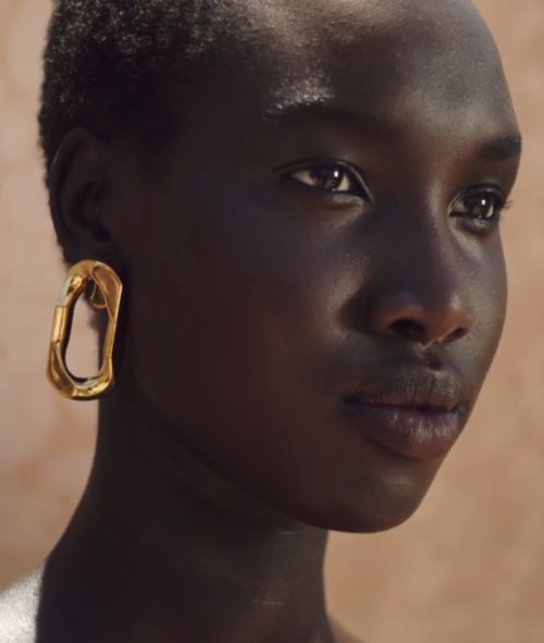 Native of Sudan and Canadian resident Nya GATBEL c/o LOUISA MODELS is BURBERRY's captivating beauty