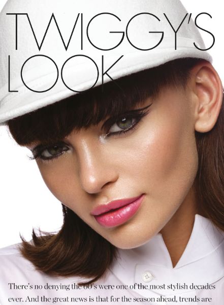'Twiggy's Look' - die schöne Moldauerin Valeriia KARAMAN c/o LOUISA MODELS im ELLE Arabia Beauty-Editorial, fotografiert von Dewi Christiana Ludwig