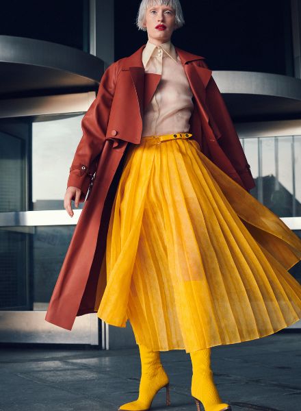 MAX VON TREU : photographs model Luca Aimee for VOGUE UA in couture on the streets of Berlin
